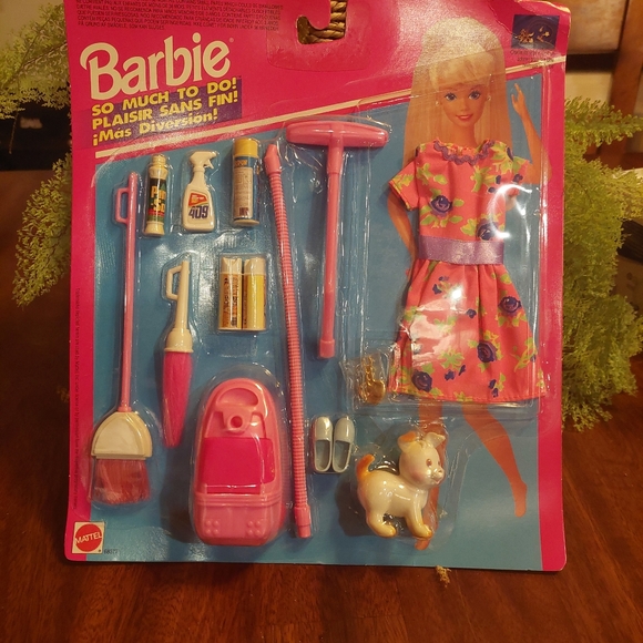 Mattel Other - Vintage Barbie RARE So Much To Do Cleaning Set with CHARM NOS Sealed Near MINT